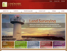 Tablet Screenshot of landmarksurveysllc.com